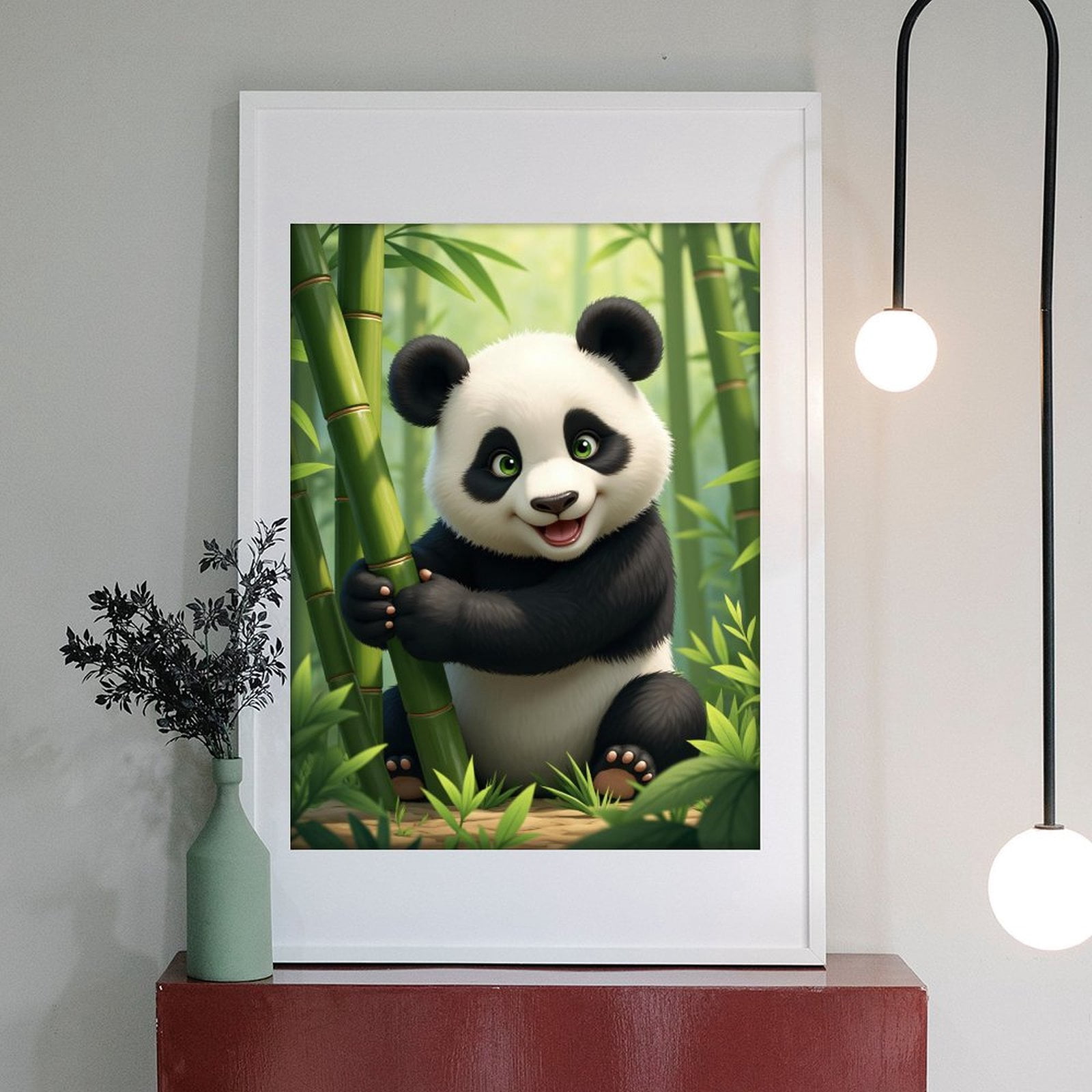 Diamond Art Kit for Adults, Cute Panda Forest Scene Diamond Painting for Adults Beginners, 5D DIY Diamond Art Painting Kits, Colorful Diamond Painting Craft for Home Decor 12x16
