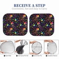 thumbnail image 6 of Qekee Rainbow Jellyfishes Foldable Car Sun Shade - 2-Pack, Car Windshield Sunshades, Foldable - Medium, 6 of 7