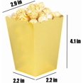 thumbnail image 2 of Gold Popcorn Boxes Cardboard Container for Party Supplies,Pack of 36, 2 of 3