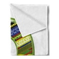 thumbnail image 2 of Letter D Soft Flannel Fleece Throw Blanket, Letter of Ornament D from Alphabet Winter Color Scheme Designs Old School Retro, Cozy Plush for Indoor and Outdoor Use, 70" x 90", Multicolor, by Ambesonne, 2 of 5