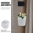 thumbnail image 2 of Iron Flower Bucket Blackboard Plants Planter Flowerpot Balcony Shop Decor, 2 of 8