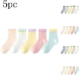 thumbnail image 4 of FFENYAN 5 Pack Kids Cotton Ankle Socks for Boys and Girls Ages 1-12 - Summer Lightweight Breathable Thin Colorful Design Socks - Ideal for Daily Wear and Outdoor Activities, 4 of 4