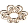thumbnail image 2 of 16"OD x 5 1/2"ID x 3/8"T Cohen Wood Fretwork Pierced Ceiling Medallion, Alder, 2 of 3