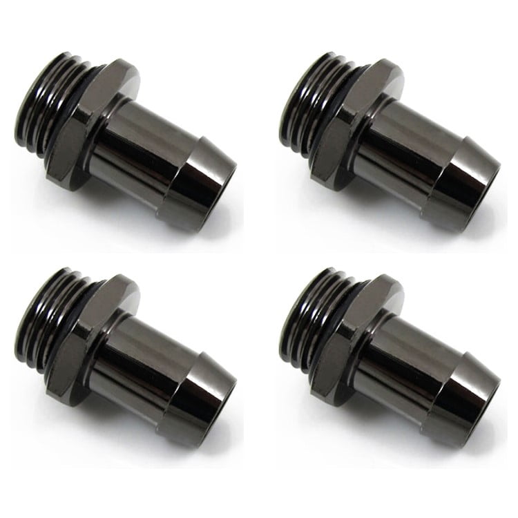 XSPC G1/4 to 1/2 Barb Fitting for Soft Tubing Chrome 4-Pack 