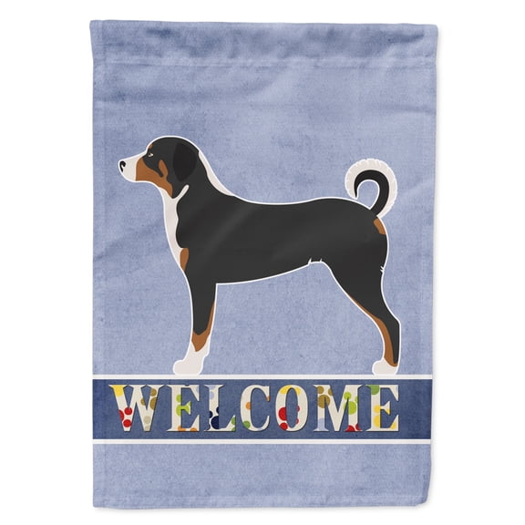 Carolines Treasures BB8288GF Appenzeller Sennenhund Welcome Flag Garden Size Small multicolor