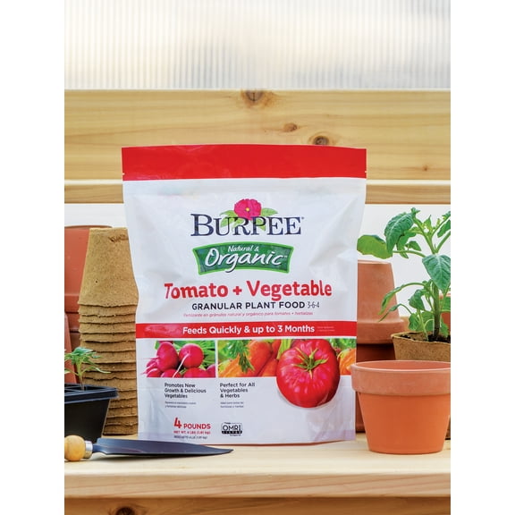 Burpee Organic Tomato   Vegetable Granular Plant Food 3-6-4