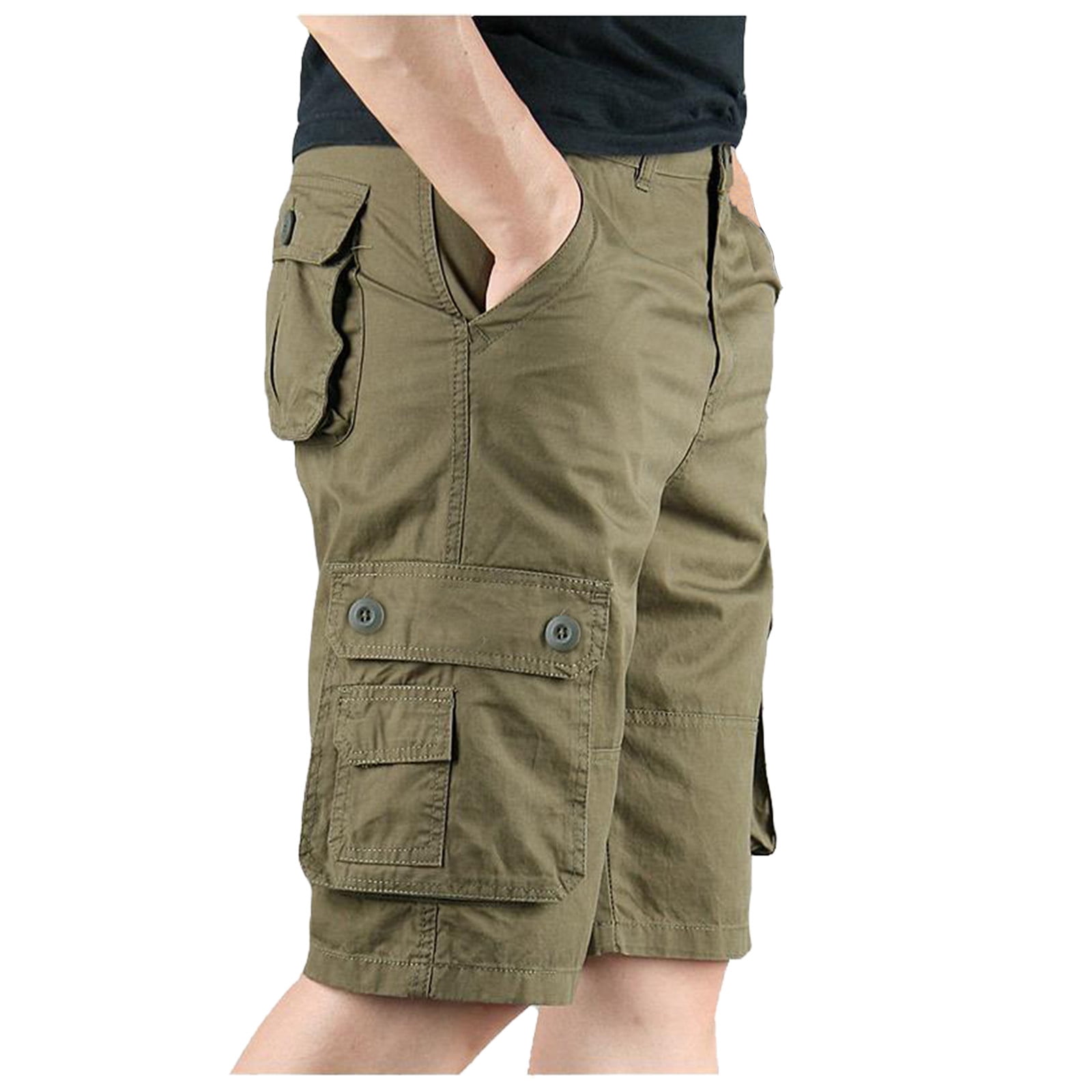 Akiihool Men's Cargo Shorts Mens Cargo Shorts Casual Cotton Lightweight