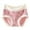 Pink, variant on Wdfiry Cotton Briefs for Women Plus Size Stretch Seamless Printing Panties Casual High Waist Comfort Breathable Briefs