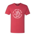 thumbnail image 2 of Wild Bobby, Faith Hope & Love Three Things That Last Forever Inspirational/Christian Men Premium Tri Blend Tee, Vintage Red, Large, 2 of 6