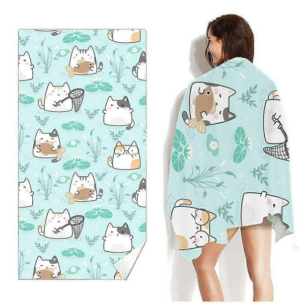 Microfiber Beach Towel for Swim Comfortable Lightweight Bath Towels for Home Bathroom
