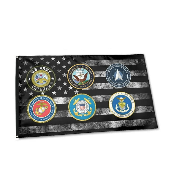 U.S. Armed Forces Military Flag 6 Military Branches flags Polyester 3x5 FT Banner