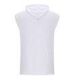 thumbnail image 4 of pstuiky Camiseta sin mangas para hombre, Sudadera deportiva sin mangas con capucha de color liso para hombre, de alta elasticidad, para fitness, musculosa y sin mangas Camisas de hombre xxxl, 4 of 7