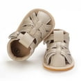 thumbnail image 6 of FRSASU Kids Sandals Toddler and Boys Sandals Printed Soft Sole Cutout Sandals Gold 5M(12), 6 of 9