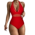 thumbnail image 1 of Traje de baño de una pieza para mujer, conjuntos de bikini para mujer, trajes de baño con tirantes en la espalda, trajes de baño de tallas grandes, tankinis, trajes de baño para mujer, 1 of 8