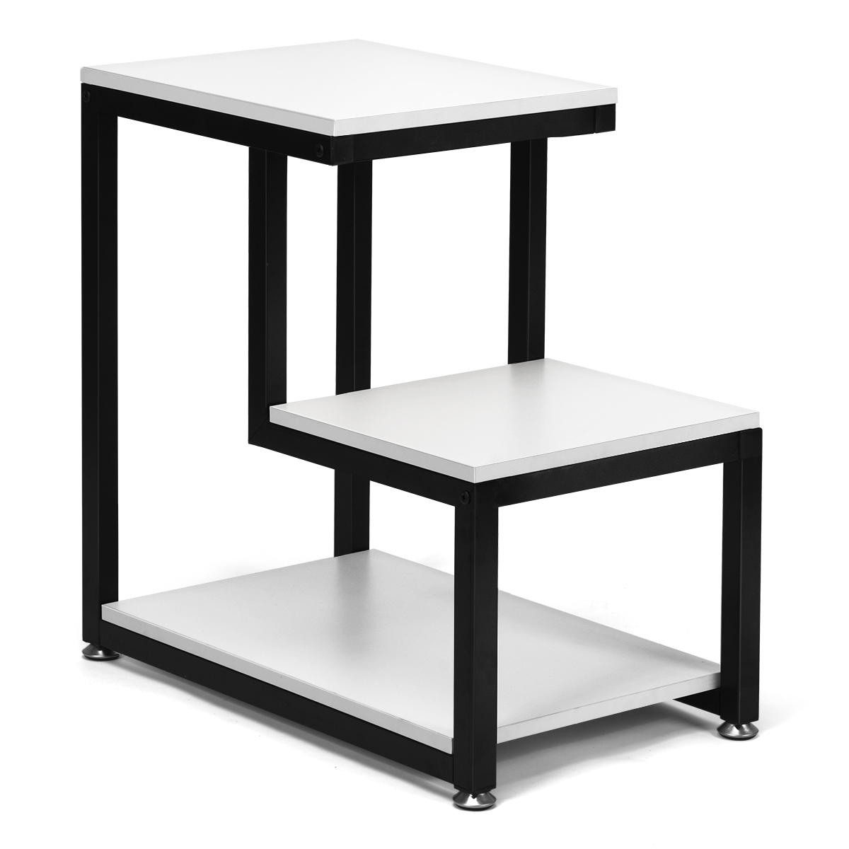 Costway 3Tier End Table Sofa Side Table Night Stand W/ Shelf for