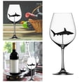 thumbnail image 1 of Copas de vino de tiburón de 300ml con tiburón, diseño único, transparente para barras de boda regalos de navidad de Gris perfecl Copas de cóctel, 1 of 8