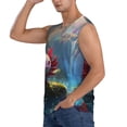 thumbnail image 3 of Balery Pond Cute Axolotl Camisetas sin mangas para hombre, absorbe la humedad y protege contra el mal olor.-Small, 3 of 7