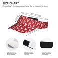 thumbnail image 4 of Daiia Cartoon Lobster Pattern Sport Sun Visor Hats Visor Cap Adjustable Empty Top Baseball Cap Cotton Ball Caps for Women and Men, 4 of 8