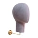 thumbnail image 1 of Cabeza de maniquí para montaje en pared para sombreros y gorras, soporte para peluca, cabeza de maniquí, cabeza de peluca Dorado, 1 of 9
