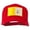 Red, variant on Vatican City Flag Patched Mesh Cap - Black OSFM