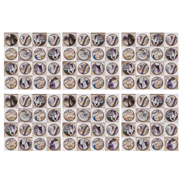 Peel and Stick Wall Tile for Kitchen Backsplash | Decorative Sticker Tile Backsplash | Kitchen Backsplash Tiles Peel & Stick Wall Stickers 8'' x 8'' (6 Sheets) | Self-Adhesive Tile