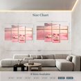 thumbnail image 3 of Elephant Stock Torrevieja Pink Lake Wall Art - Horizontal Multi Panel Canvas - Living Room Wall Decor - Nature Multi Panel - Pink And Beige Decor - 84" x 54", 3 of 4