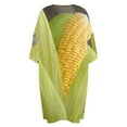 thumbnail image 5 of Corn Cob Sleepshirts For Sleeping Travels Loose Sleepdress Pajama Dress Soft Nightdress Sleepwear, 5 of 7