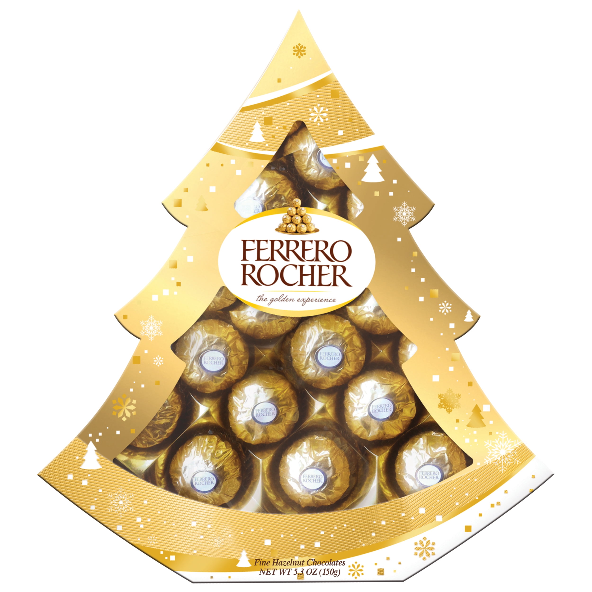 Ferrero Rocher Chocolates Christmas Tree Gift Box, 5.3 oz, 12 Count