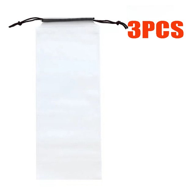 Bolsa de almacenamiento de paraguas, cubierta de paraguas antisuciedad impermeable de plástico translúcido, bolsas portátiles reutilizables con cordón, almacenamiento para el hogar
