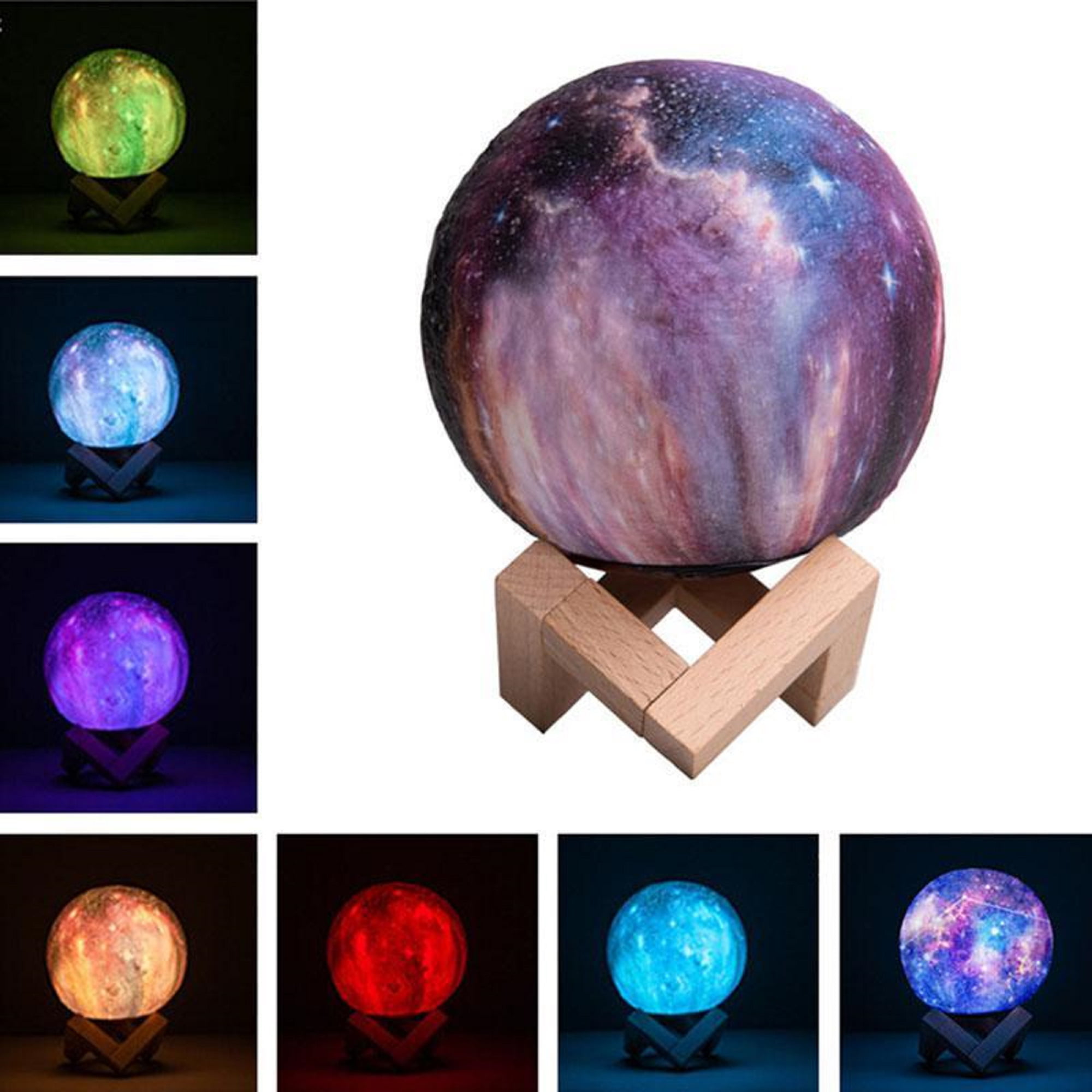 Toy Crystal Ball LED Table Lamp Bedroom Night Light Crafts Christmas Xmas Gift 