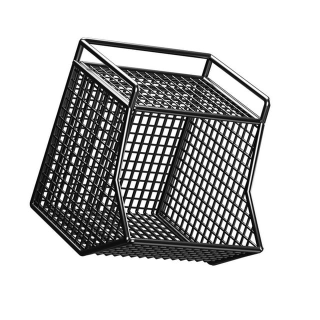 Adhesivos pequeña cesta de Metal granja almacenamiento de alimentos contenedor de malla estante de frutas estante de verduras cesta de cocina para , 1 cuadrícula