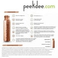 thumbnail image 3 of Peekdee Pure Copper Water Bottle Hand Hammered Drinking Water 1000 ML For Ayurveda Health Benefits 2 Piece, 3 of 4