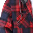thumbnail image 5 of yillto Womens Flannel Jacket Plaid Coat Plus Size Zip up Hoodie Cardigan Outerwear Jackets with Pockets, 5 of 5