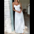 thumbnail image 4 of Vestidos Bohemios Fluidos con Aberturas y Cordones para Mujer, Vestido de Verano Informal de Corte A para Salir L, 4 of 5