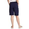 thumbnail image 3 of Hanes Women's French Terry Bermuda Shorts, 11" Navy 2XL, 3 of 3
