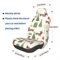 thumbnail image 3 of Balery Christmas Dachshund Dog Funda de Asiento para Auto con Diseño - Cubierta Frontal Suave y Transpirable con Protector Antideslizante- 1 Unidad, 3 of 5