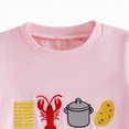 thumbnail image 4 of Summer Boys Girls 2 Piece Outfits Boys Short Suit Adorable Crocodile Summer Vibes Print T-Shirt and Plaid Shorts Outfit, 4 of 7