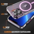 thumbnail image 4 of Decase Magnetic Case for iPhone 13 Pro Max,Compatible with Mag-safe,Military-Grade Protection,Slim Stylish Non-Yellowing Shockproof Case for iPhone 13 Pro Max,Clear Anti-Scratch Back Cover,Pink, 4 of 8