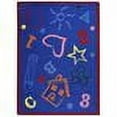 thumbnail image 2 of Playful Patterns - Children's Area Rugs Kid's Art, 10'9" x 13'2", Rainbow, 2 of 2