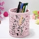 thumbnail image 4 of Hollow Rose Flower Papelería Caja de almacenamiento Metal Pen Cup Holder Escritorio Caja de almacenamiento (rosa). Afortunado Sencillez, 4 of 4