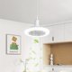 thumbnail image 1 of 1pc LED Ceiling Fan With Light, Room Decor Ceiling Fan,Modern 18inch Remote Control Enclosed Low Profile Ceiling Fan With Light 3 Speed LED Dimming 8 Invisible Bladeless Flush Mount Fan Light Bedroom, 1 of 4