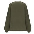 thumbnail image 4 of Homenesgenics Cardigan Sweater Women Knitted Solid Color Open Front Jacket Plus Size Jacket with Pocket Green M, 4 of 6