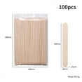 thumbnail image 6 of Wooden Waxing Spatula Stick Disposable Hair Removal Tool Multipurpose Applicator, 6 of 8
