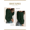 thumbnail image 2 of HOTAPEI Pullover Sweaters for Women Elegant Crochet Hollow Out Sweater Long Sleeve Sweaters Crewneck Knitwear Pullover Tops, 2 of 5