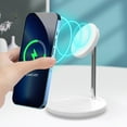 thumbnail image 2 of Bouanq Wireless Charging Station 2 In 1 Charging Station For Multiple Devices 15W Magnetic Wireless Charger Stand Compatible With Iphone 12 13 & Airpods, 2 of 7