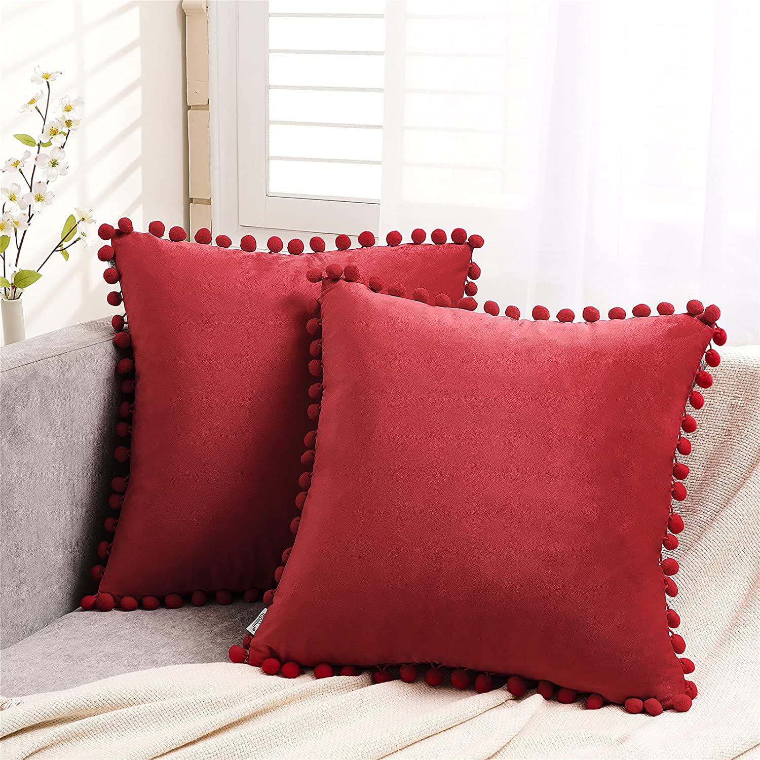 Gorgeous Cushion Covers,velvet and leather/size 40x40