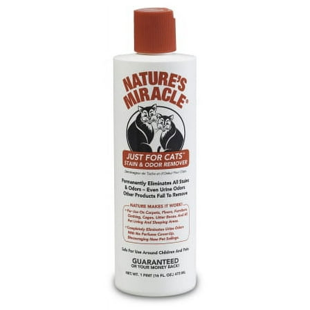 Companion Animal Nature's Miracle HG-5155-200 Cat Stain and Odor Remover, 16 oz Bottle