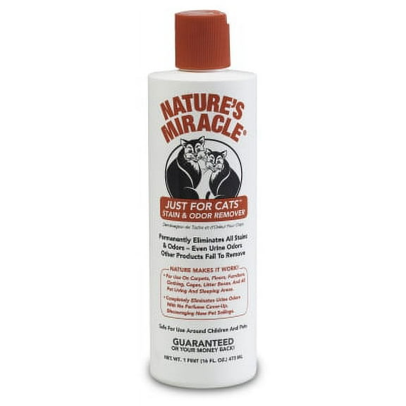 Companion Animal Nature's Miracle HG-5155-200 Cat Stain and Odor Remover, 16 oz Bottle