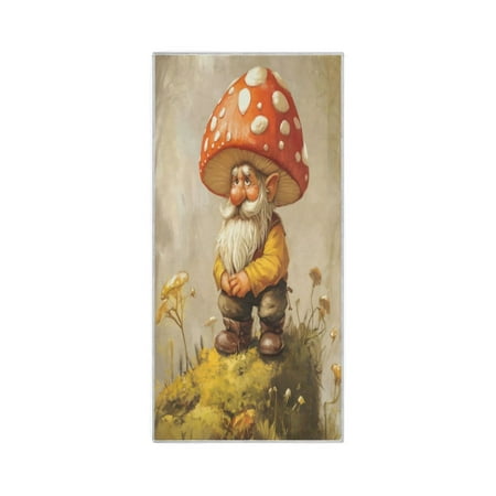 Quick-Drying Towel 30 x 15 Inch Yoga Towels Bath Towels Hand Bath Towels Sport Towel Water Absorption Light Easy to Store and Carry Mushroom Dwarf