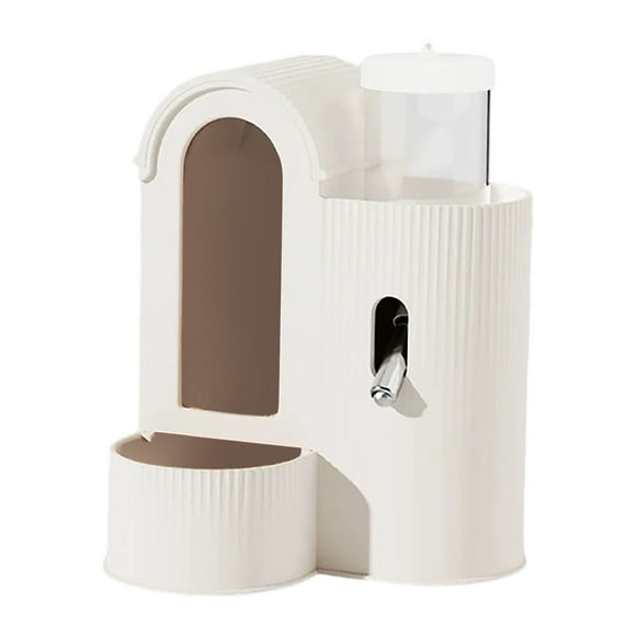 Mangeoire Automatique pour Lapin et Distributeur d'Eau Grande Capacité Bouteille Montée sur Cage pour Petits Animaux